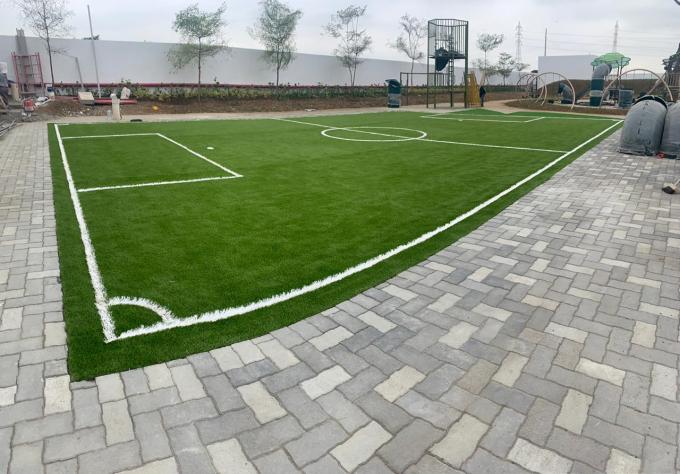 11000 Fußball-künstliche Rasenfläche-grüne Farbe Dtex 40mm 0
