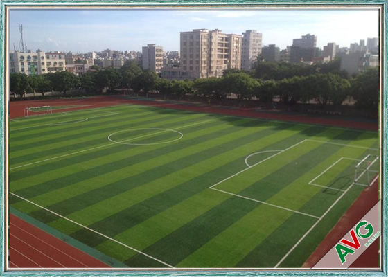 CHINA Fußballplatz-künstliches Rasenfläche-Grün + apfelgrüner PET Einzelfaden fournisseur