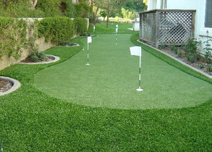 Fantastische Übungsgrün spielen künstliche Gras-Wolldecken, Golf-synthetisches Gras PET Material Golf 0
